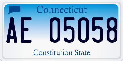 CT license plate AE05058