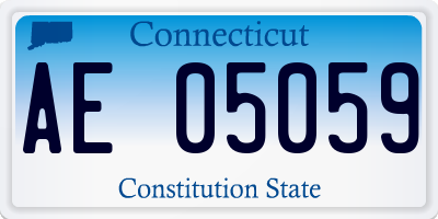 CT license plate AE05059