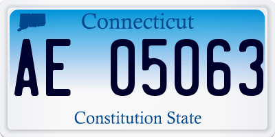 CT license plate AE05063