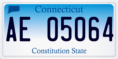 CT license plate AE05064