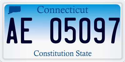 CT license plate AE05097