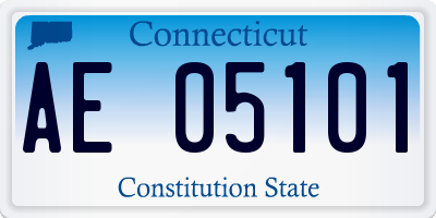 CT license plate AE05101