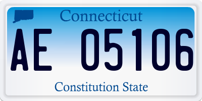 CT license plate AE05106