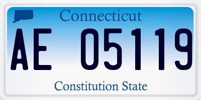CT license plate AE05119