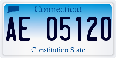 CT license plate AE05120