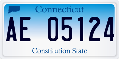 CT license plate AE05124