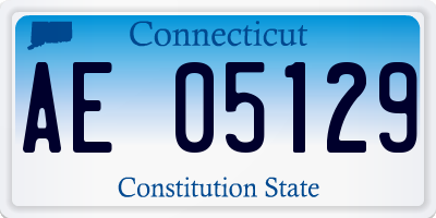 CT license plate AE05129