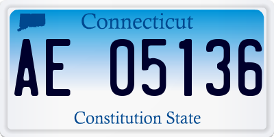 CT license plate AE05136