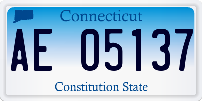 CT license plate AE05137