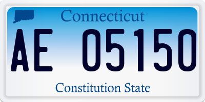 CT license plate AE05150
