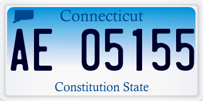 CT license plate AE05155