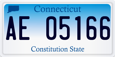CT license plate AE05166