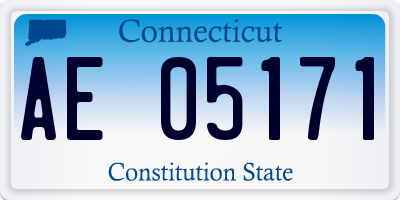 CT license plate AE05171