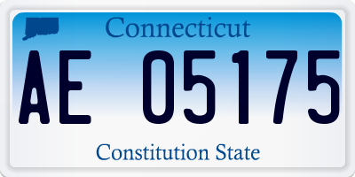 CT license plate AE05175