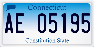 CT license plate AE05195