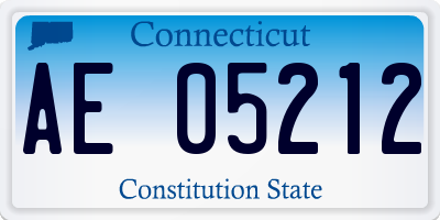 CT license plate AE05212