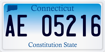 CT license plate AE05216