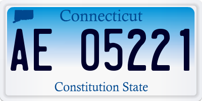 CT license plate AE05221