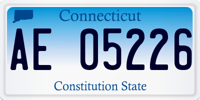 CT license plate AE05226