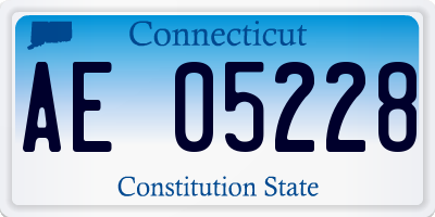 CT license plate AE05228