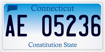 CT license plate AE05236