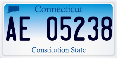 CT license plate AE05238
