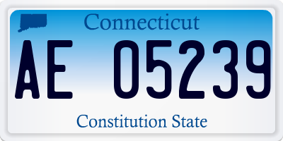 CT license plate AE05239