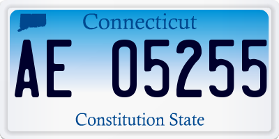 CT license plate AE05255
