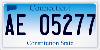 CT license plate AE05277