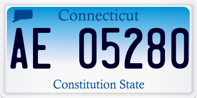 CT license plate AE05280