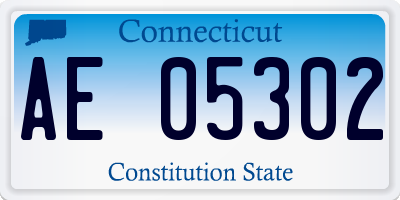 CT license plate AE05302