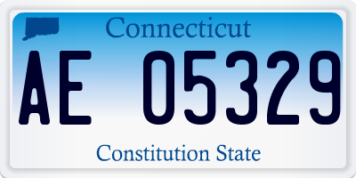 CT license plate AE05329
