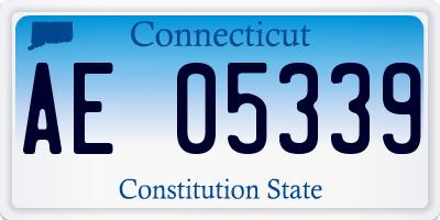 CT license plate AE05339