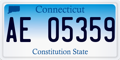 CT license plate AE05359