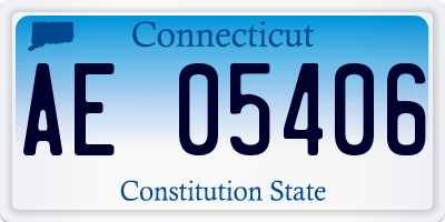 CT license plate AE05406