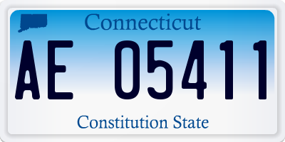 CT license plate AE05411