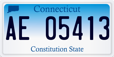 CT license plate AE05413