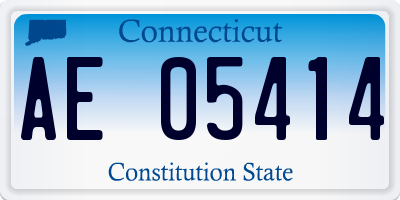 CT license plate AE05414