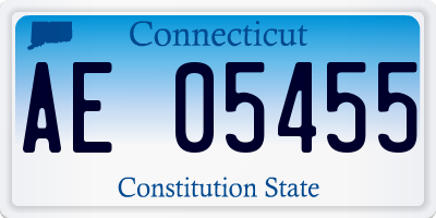 CT license plate AE05455