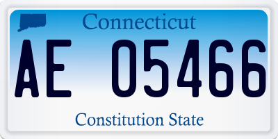 CT license plate AE05466