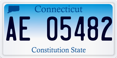 CT license plate AE05482