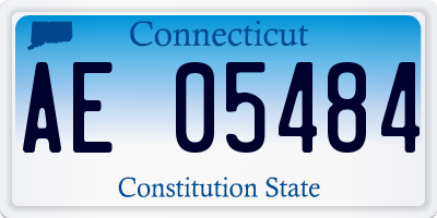 CT license plate AE05484
