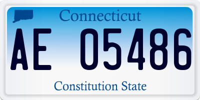 CT license plate AE05486