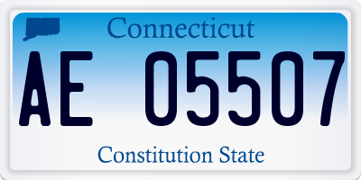 CT license plate AE05507