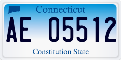 CT license plate AE05512