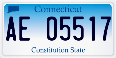 CT license plate AE05517