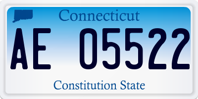 CT license plate AE05522