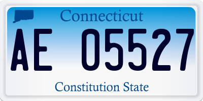 CT license plate AE05527