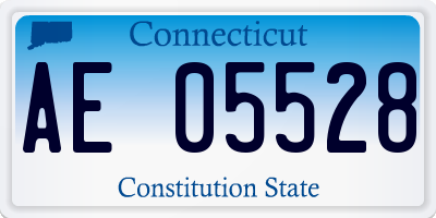 CT license plate AE05528