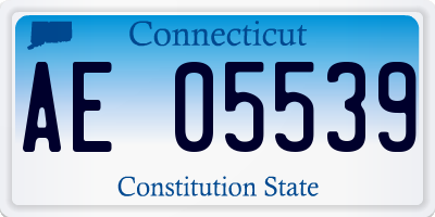 CT license plate AE05539